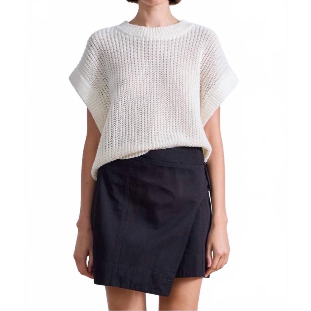 Apiece Apart Olivia Linen Vest in Cream Size XS/S